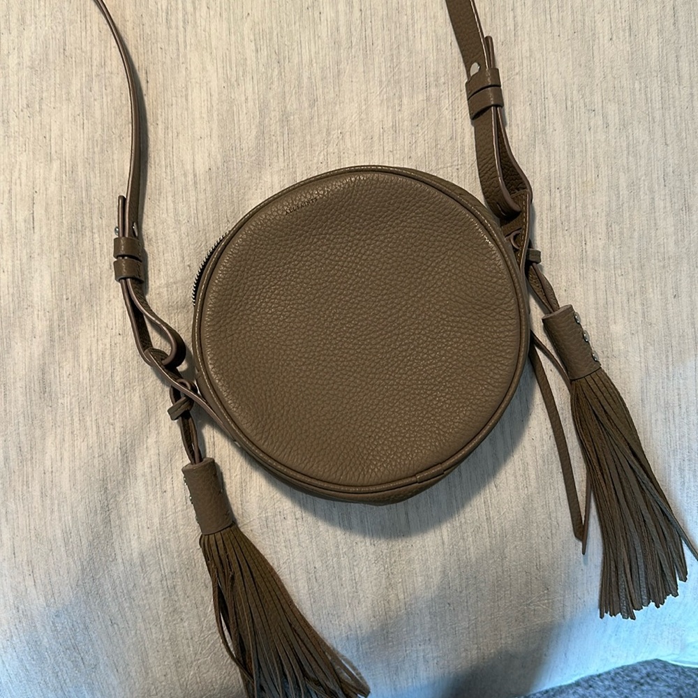 Grey Allsaints Crossbody Bag